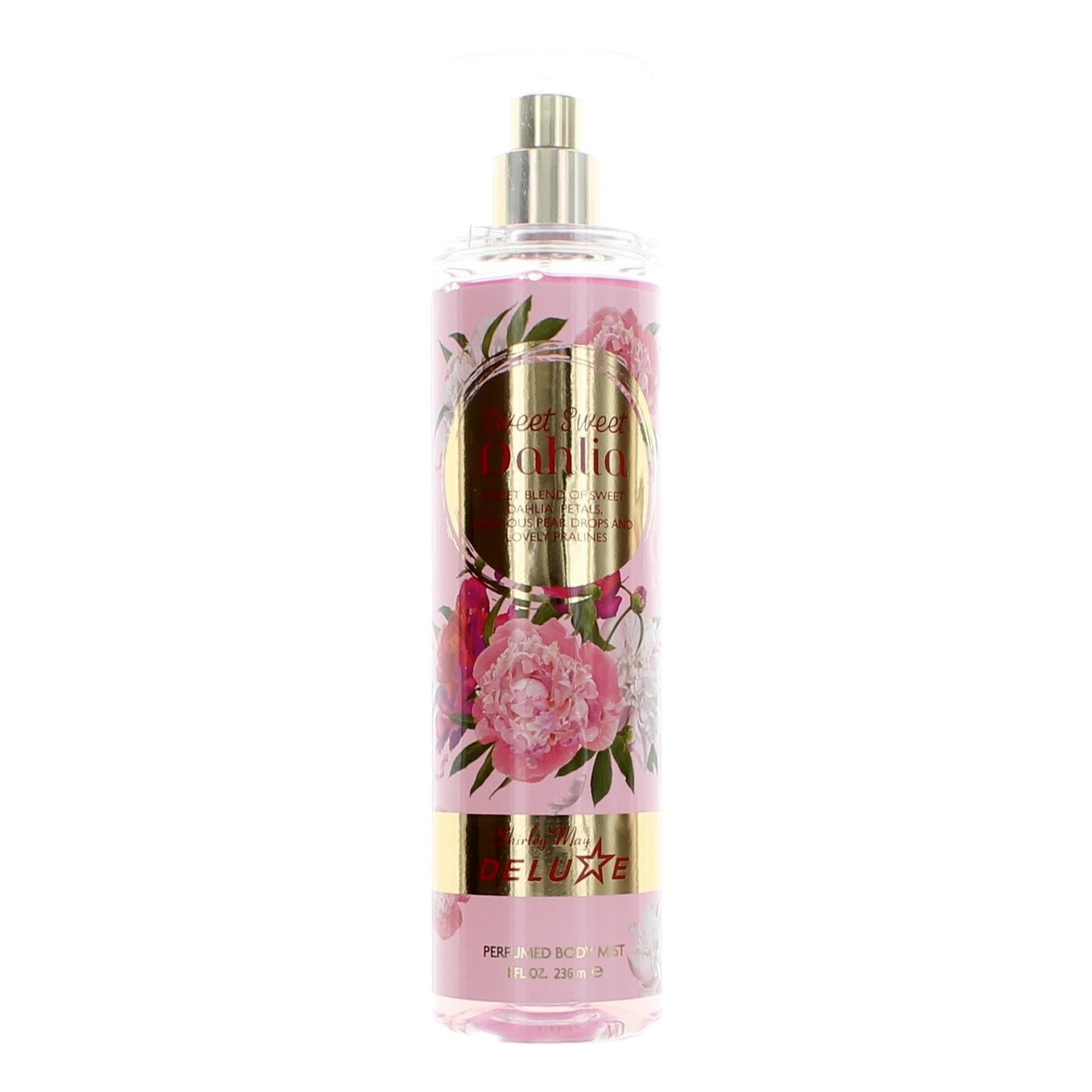 Bottle of Sweet Sweet Dahlia by Shirley May Deluxe, 8 oz Perfumed Body Mist for Women